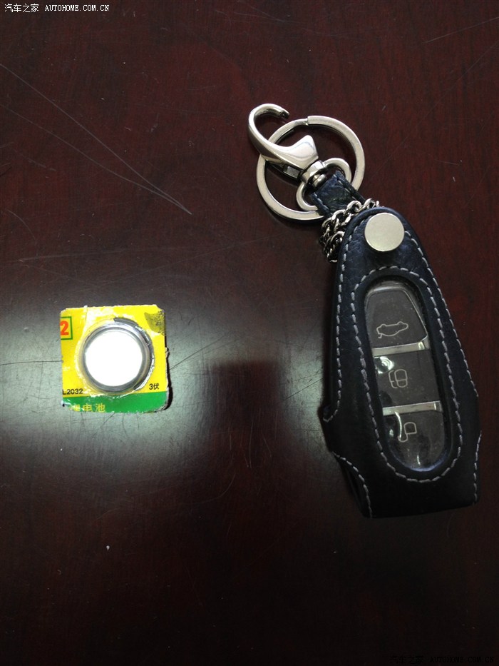 【图】自己动手换老致胜的车钥匙纽扣电池_蒙