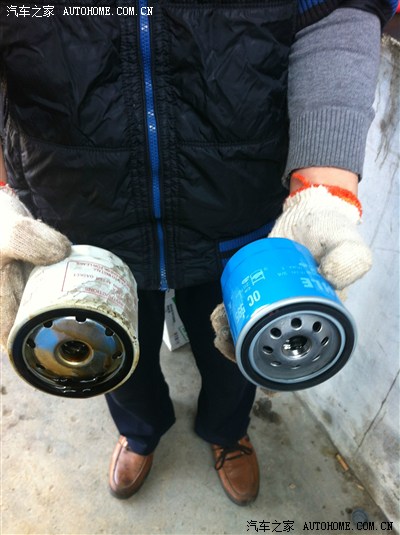 凯凯4保了,远离4S,自己换机油三滤,汽滤太脏了