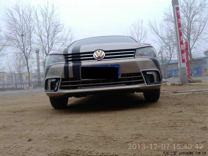 【图】全新捷达 改装菱悦v3雾灯完毕