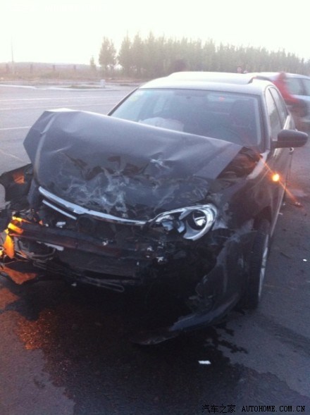 【图】新宝来撞车了,今天去修车厂看了一下,发