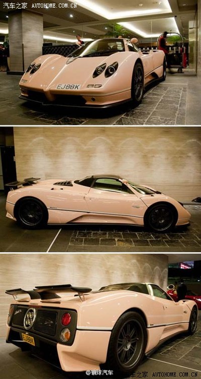 裸色帕加尼zonda,这色儿太裸了_欧力威论坛_手机汽车