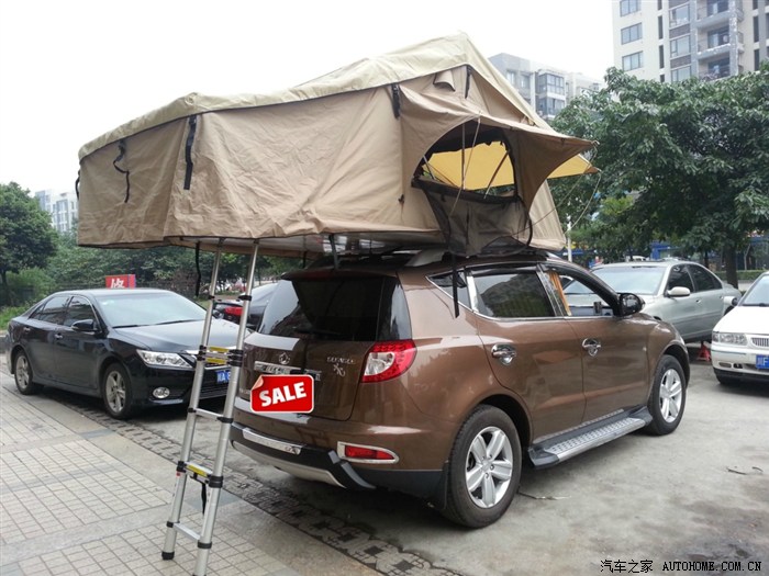 【图】小7变房车~!GX7安装车顶帐篷作业!_吉
