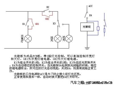 福三低成本diy自动大灯,上线路图和实际安装图!(最新更新)