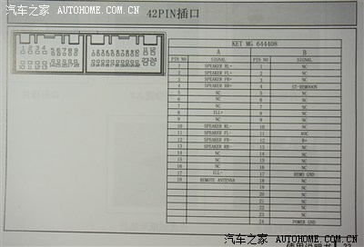 【图】跪求……k2低配cd机接线端口图!_起亚k2论坛_之