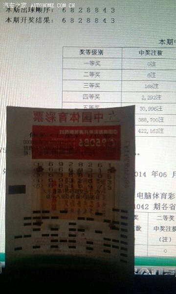 今晚七星彩开奖,机选五注,中了三个五元