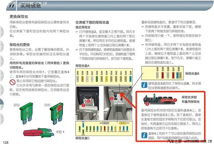 【图】可给我找到c5的备用保险丝和夹钳工具盒了_雪铁龙c5论坛_汽车之