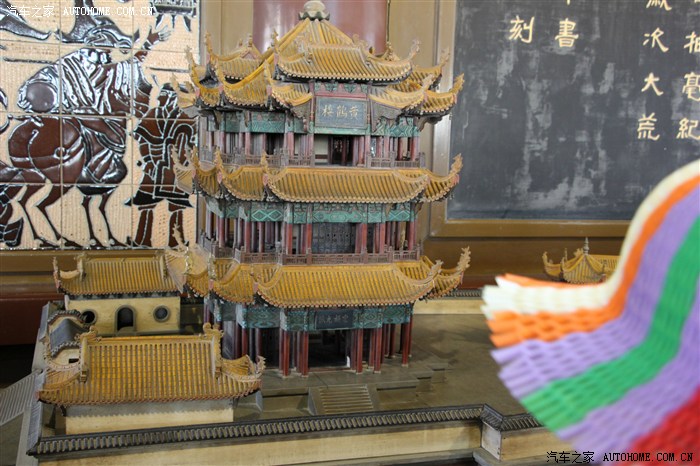 第二层各代的黄鹤楼模型!