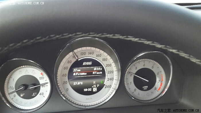 【图】2013奔驰GLK300巡航时的油耗_奔驰G
