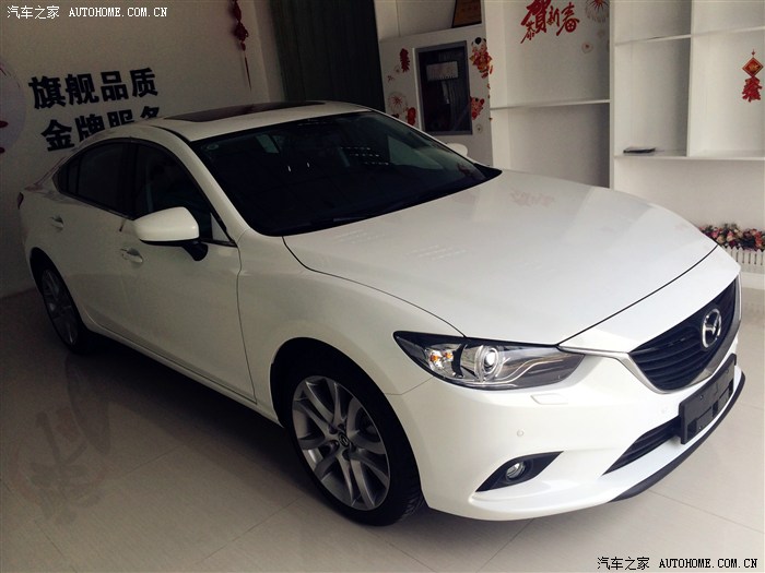 马自达6 atenza阿特兹 珠光白2.5蓝天至尊版提车作业