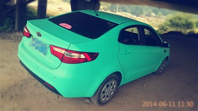 自己动手K2改色蒂芙尼兰_起亚K2论坛