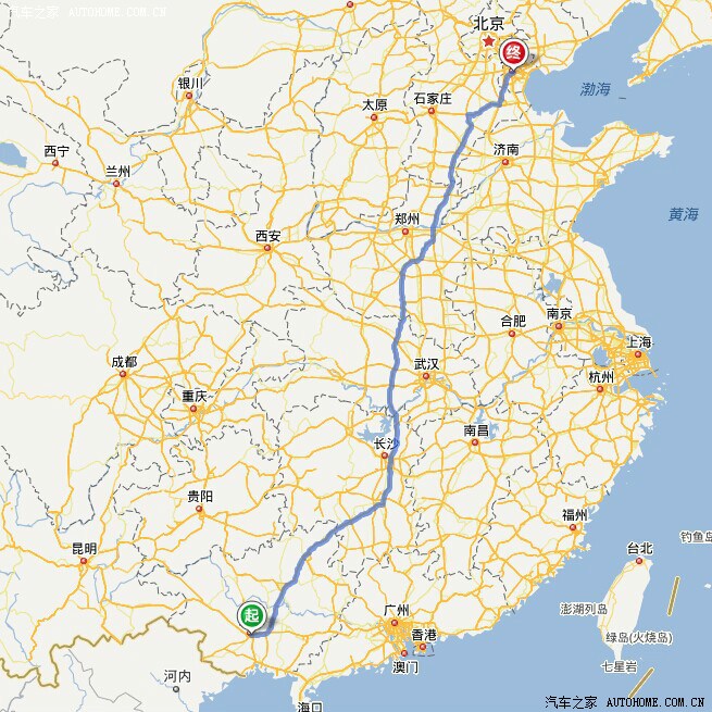 泉南速到衡阳转京港澳,直杀到武汉或者到郑州也行,用再到北京吧,往