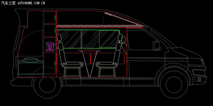 【【【大众t5l凯路威房车6座设计图】】】全时四驱 自动挡