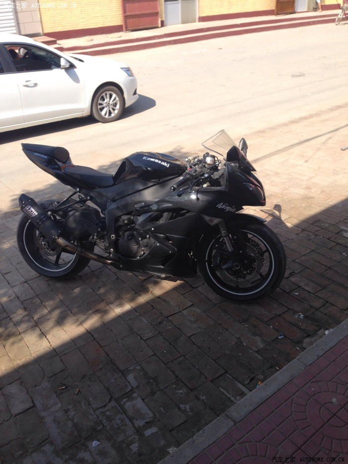 【图】试出黑色帅哥川崎09zx-6r_摩托车论坛_汽车之家