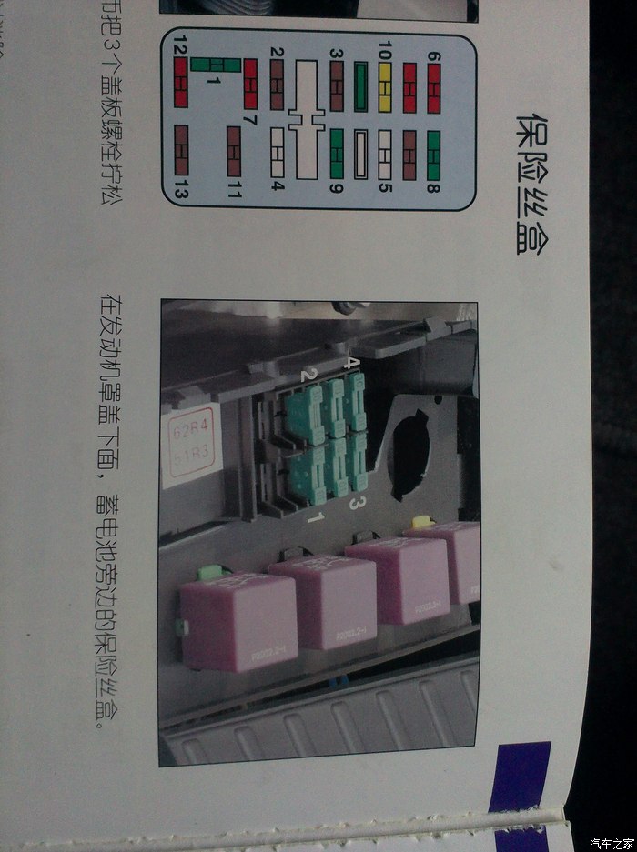 车内保险盒能接一个给cd吗不认识颜色啊