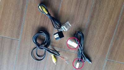 【图】后视摄像头倒车灯电源地线无损插头取电