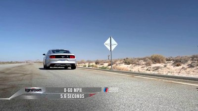 2015福特野马2.3T赛道测试,公布百公里加速