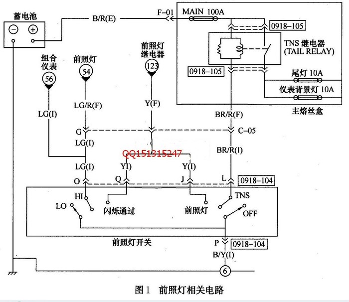 奔腾b70开近光灯时远光指示灯点亮