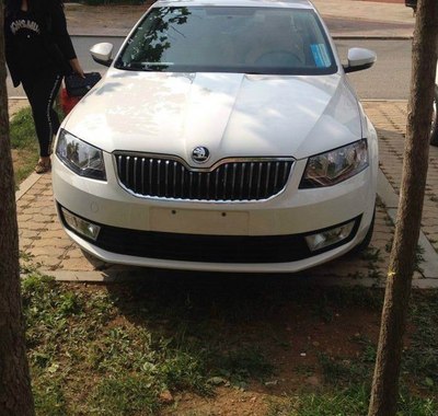 2015款斯柯达明锐1.6自动白色 简单写