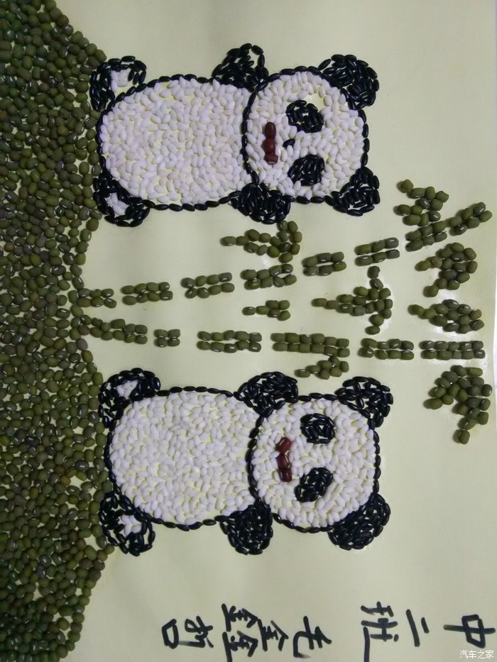 【图】自己动手---谷物粘贴画_山东论坛_汽车之家论坛