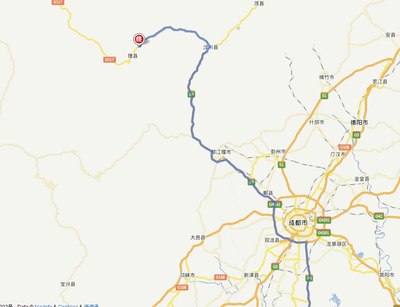 路线:贵阳-仁怀-赤水-自贡-成都-汶川-理县,贵阳到汶川全程高速,汶川