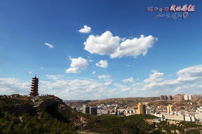 两山一河煤炭府谷城,山上景美山下视频多怀抱思林美图片