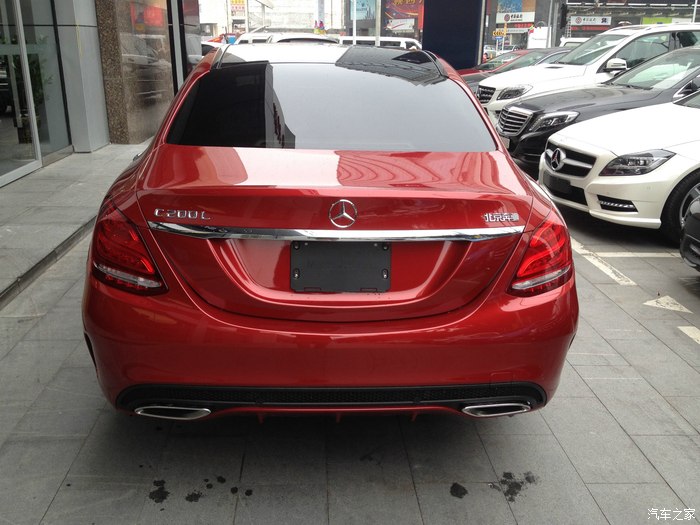【图】深圳 C200L 大标 锆英石红 提车,求认证。_奔驰C级论坛_汽车之家论坛