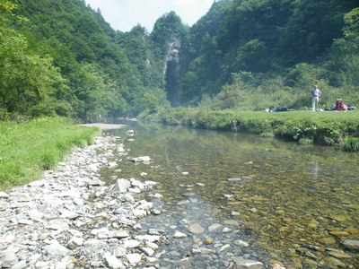 奉节龙桥河露营