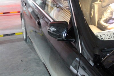 山东车友奔驰E200L激活原厂导航 折叠后视镜