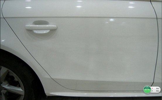 【图】朱鹭白奥迪A4L右侧车门来特威快修欣赏