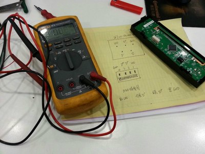 万用表主要就是测线通断好正确找对针脚