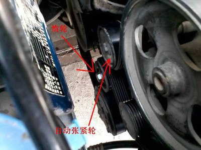 雪铁龙c2,206,207 拆驱动皮带,给张紧轮和惰轮更换润滑脂