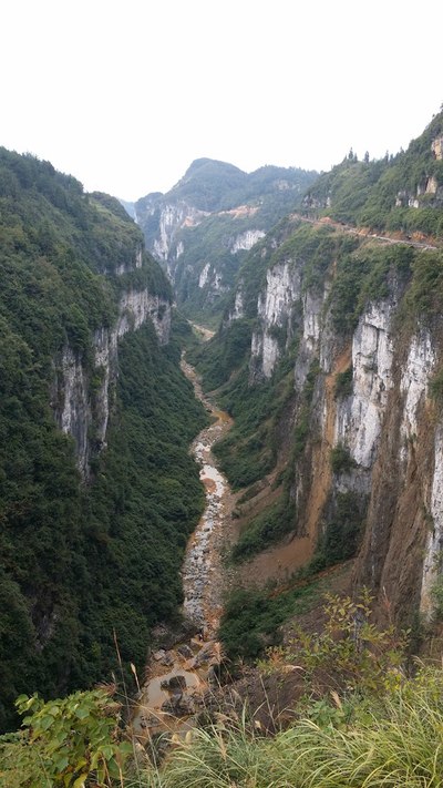 正在开发中的洋山河大峡谷