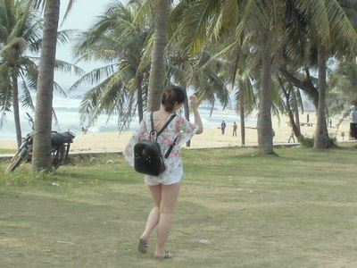 【日月湾】看美女冲浪,观职业比赛(以此帖邀大牛哥来琼观日出)