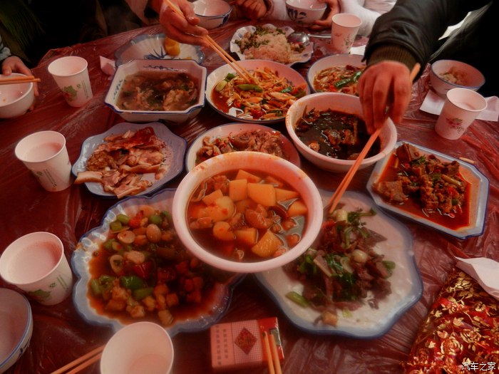 【图】乡坝头吃酒碗----今天花夜。_四川论坛_汽车之家论坛