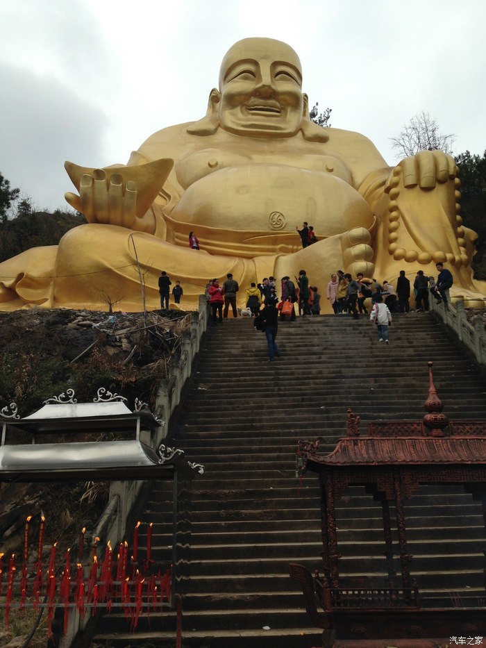 过年去了东阳落鹤山游玩