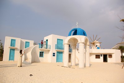 欧洲风情小镇及希腊爱琴海缩影,尽在昆明呈贡大渔公园。