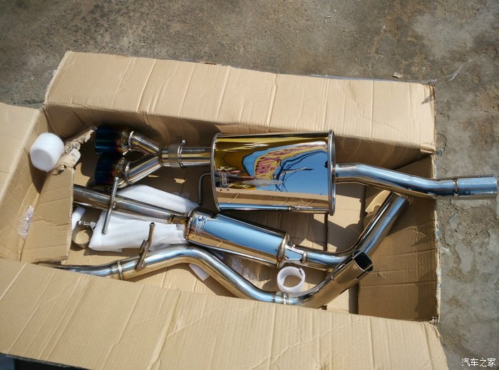 【图】2013款蓝色宝来改装res排气和爱巴赫短