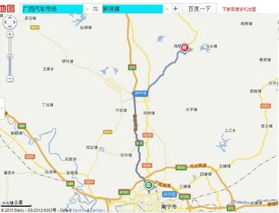 广西汽车市场-武鸣罗波镇  67.5km