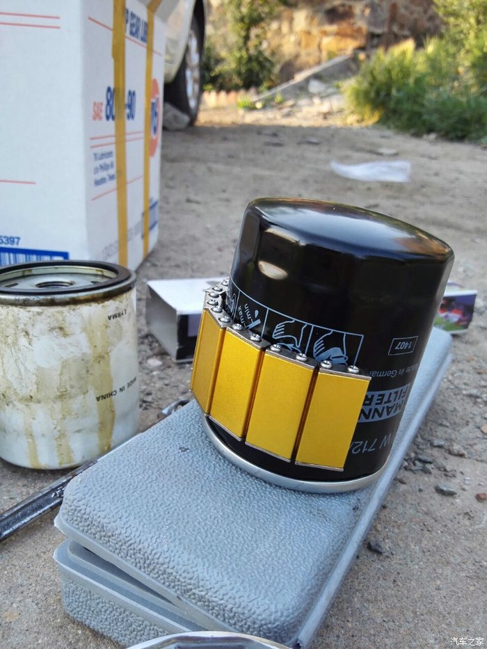 【图】安装了磁霸后换下的机滤剖开图