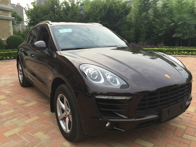 郑州保时捷macan 新提作业(桃红木外黑内).