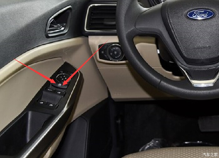 福睿斯车窗控制锁定键是怎么使用的