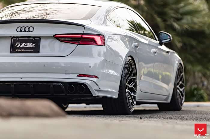 全新奥迪a5开始升级美国vossen新品hf2旋压轮毂