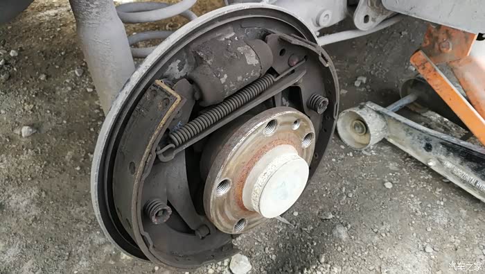 大众13款捷达16手动舒适更换鼓刹