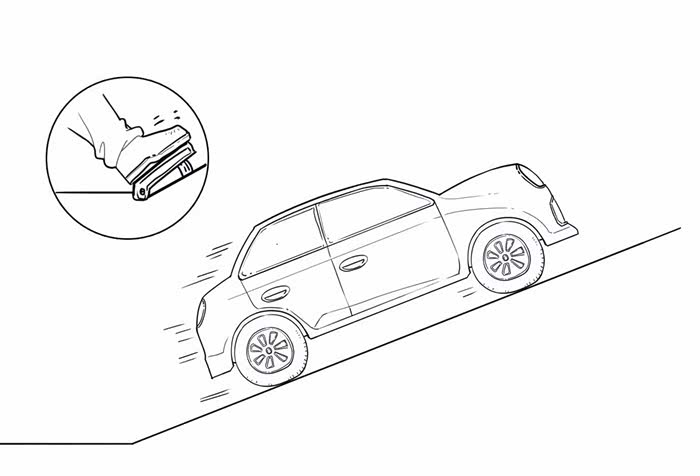 重要的是,当车辆从下坡进入平路