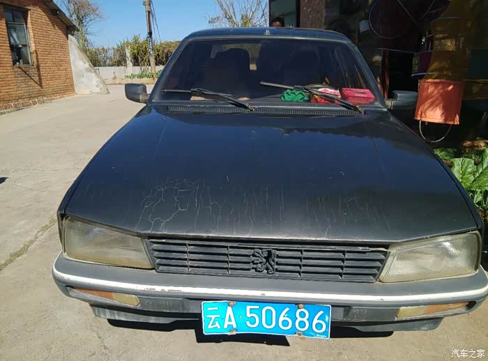 骨友级老前一辈,广州标致505.