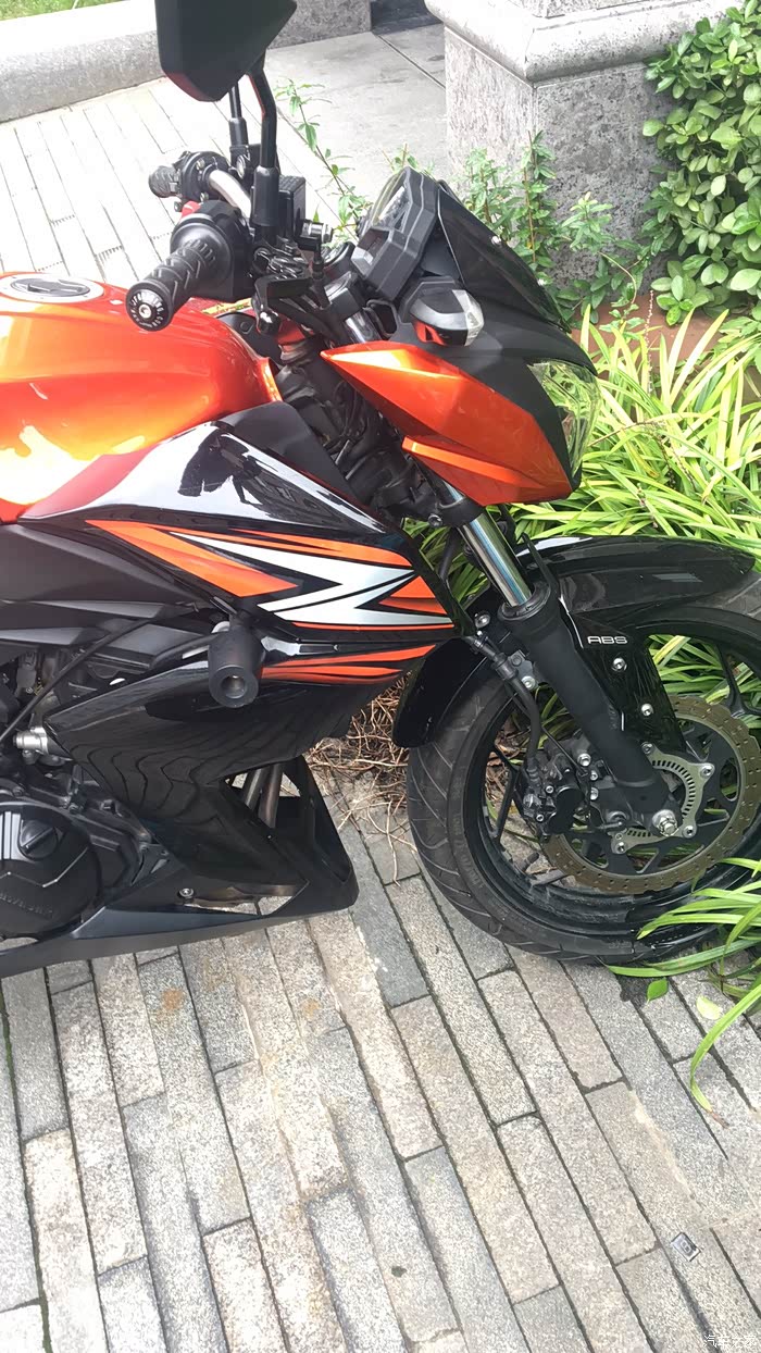 川崎z250n多改装一切为了摩旅更新胎压监测和记录仪