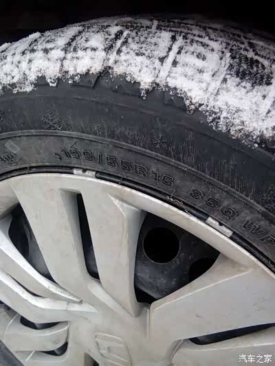 原厂轮壳换上195.55胎的车主进来说说