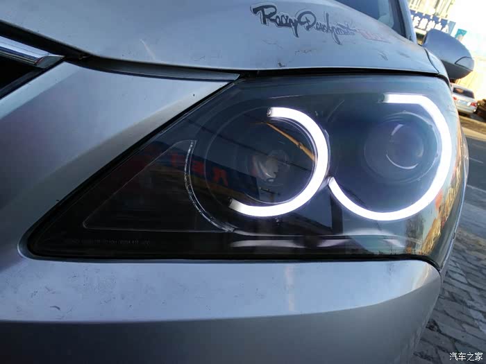 悦动大灯过于黑暗改装4透镜,实现4进4远