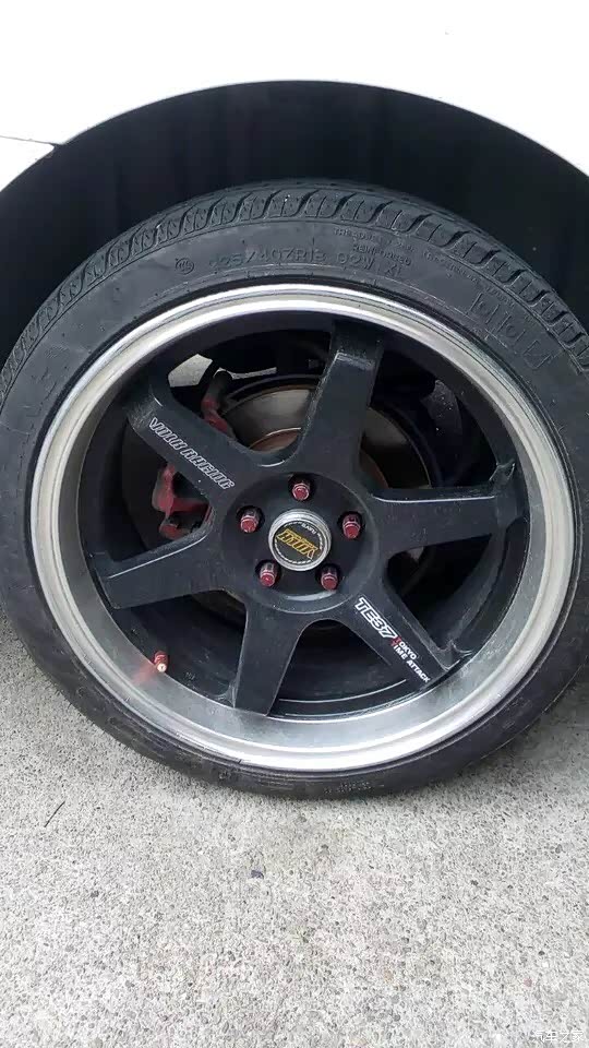 出te37抛边轮毂一套