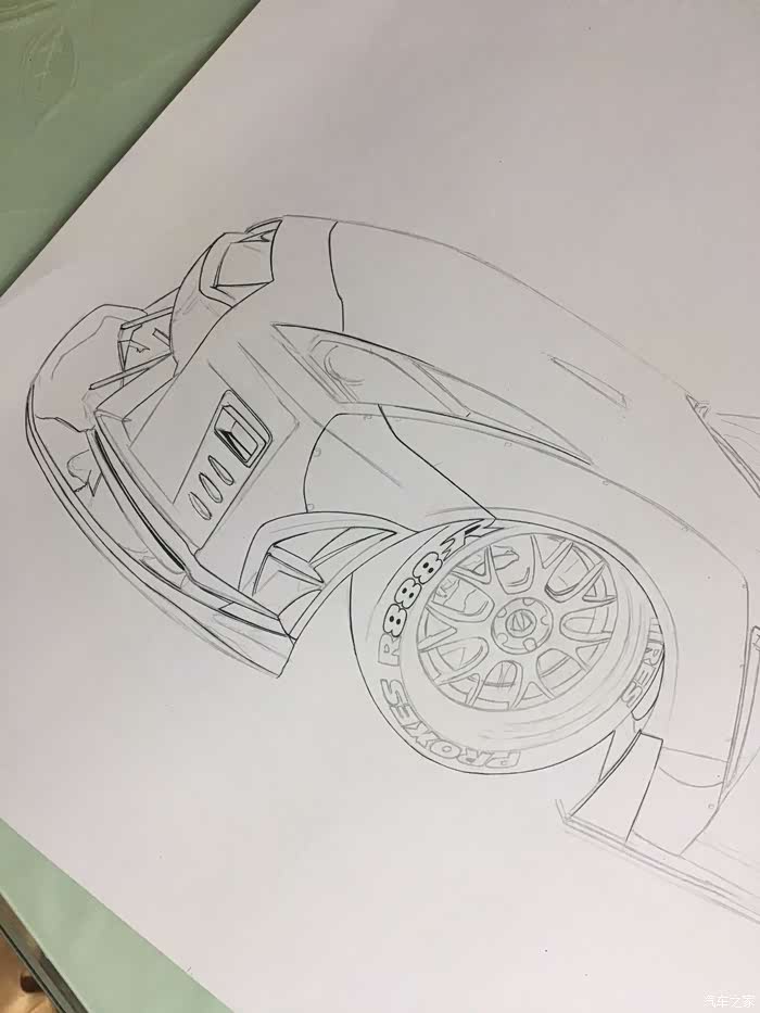 绘车分子鸿篇巨制手绘低趴gtr